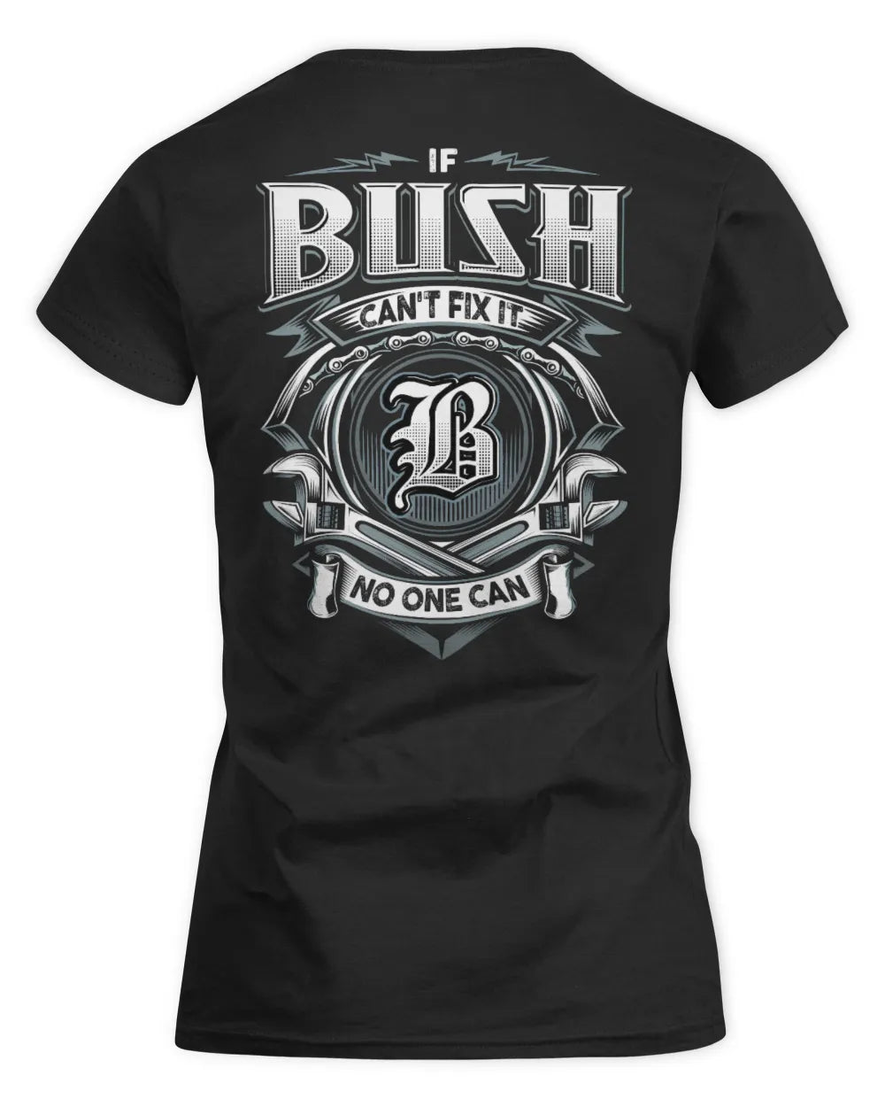 BUSH AP81-K4-626 - Personalized Ahmed Quote Apparel “If Ahmed Can't Fix It, No One Can” - Women's Standard T-Shirt - Black
