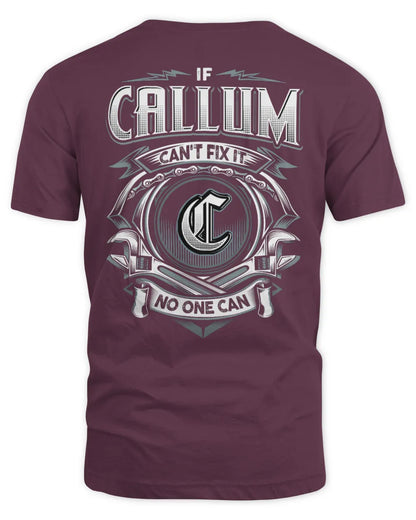 CALLUM AP81-K4-626 - Personalized Ahmed Quote Apparel “If Ahmed Can't Fix It, No One Can” - Unisex Standard T-Shirt - Maroon