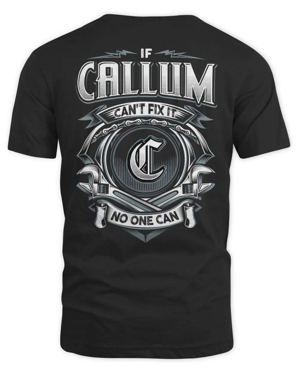 CALLUM AP81-K4-626 - Personalized Ahmed Quote Apparel “If Ahmed Can't Fix It, No One Can” - Unisex Standard T-Shirt - Black