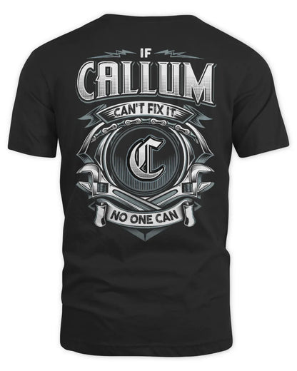 CALLUM AP81-K4-626 - Personalized Ahmed Quote Apparel “If Ahmed Can't Fix It, No One Can” - Unisex Standard T-Shirt - Black