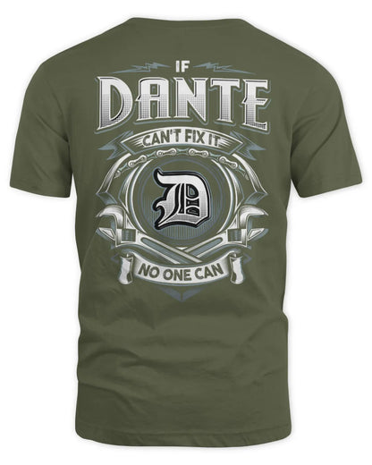 DANTE AP81-K4-626 - Personalized Ahmed Quote Apparel “If Ahmed Can't Fix It, No One Can” - Unisex Standard T-Shirt - Military Green