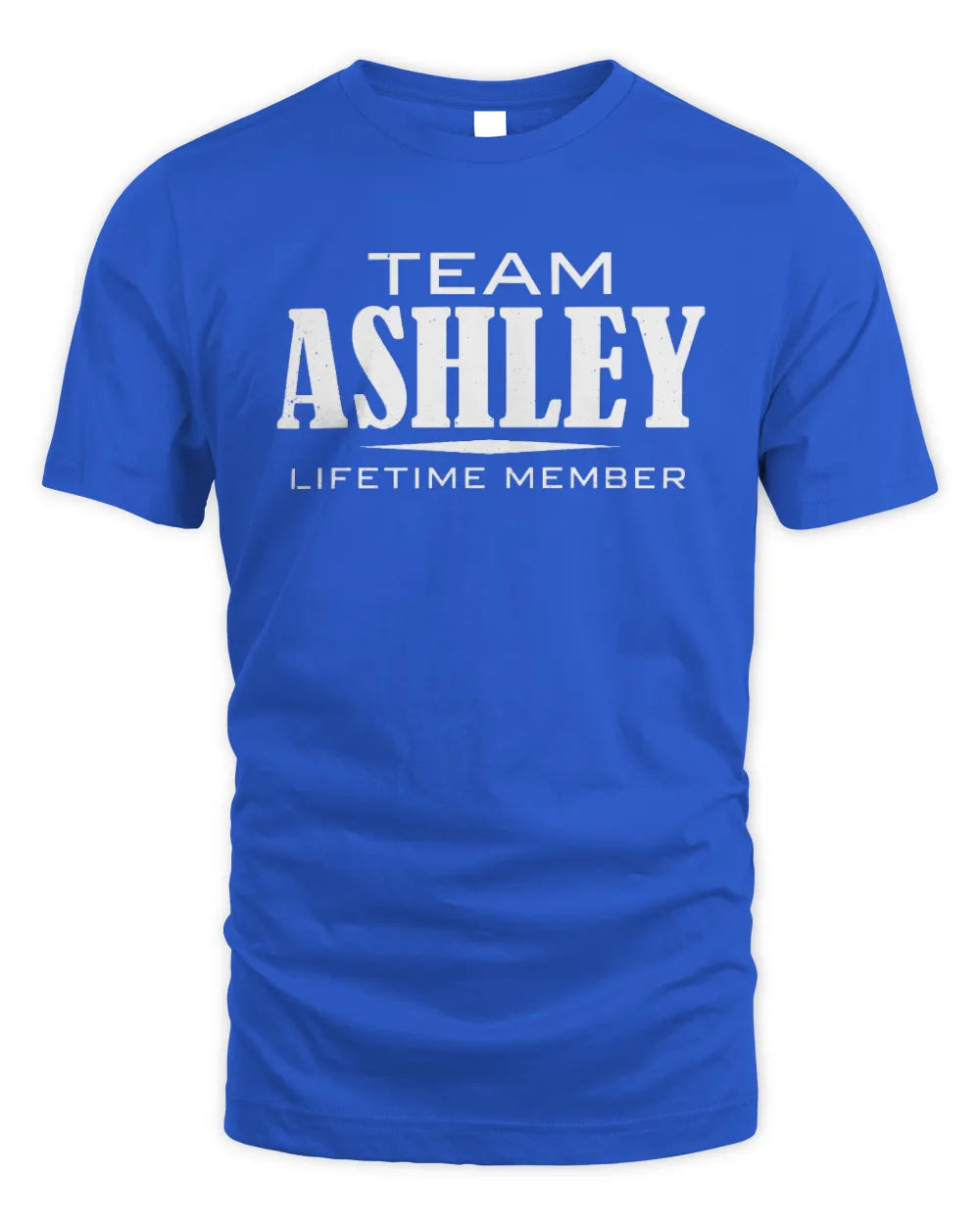 ASHLEY BL62-K4-128 - Personalized “Team NAME Lifetime Member” - Unisex Standard T-Shirt - Royal