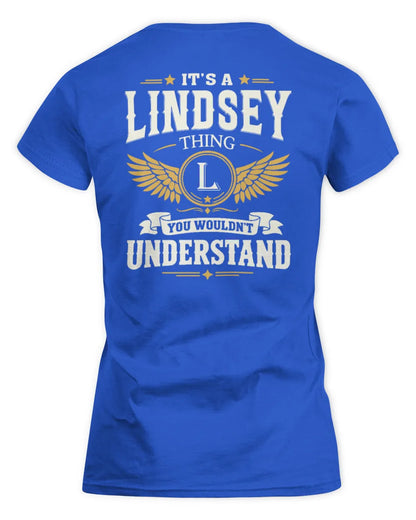 LINDSEY KT06-M008 It’s a [NAME] Thing – You Wouldn’t Understand | Personalized Vintage T-Shirt - Women's Standard T-Shirt - Royal