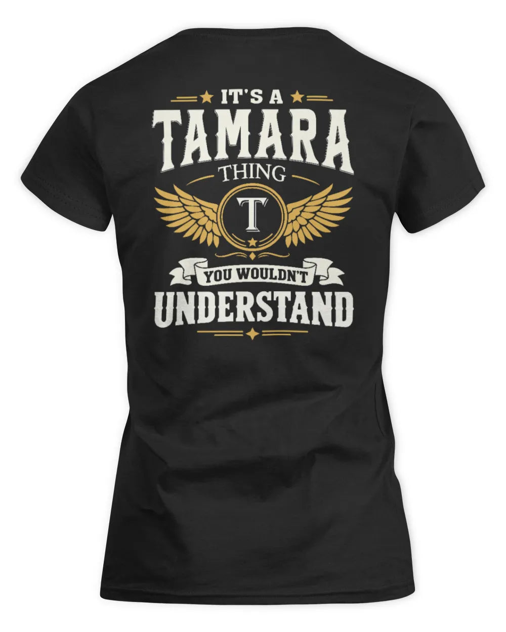 TAMARA KT06-M008 It’s a [NAME] Thing – You Wouldn’t Understand | Personalized Vintage T-Shirt - Women's Standard T-Shirt - Black