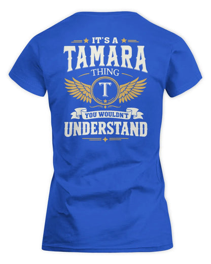 TAMARA KT06-M008 It’s a [NAME] Thing – You Wouldn’t Understand | Personalized Vintage T-Shirt - Women's Standard T-Shirt - Royal