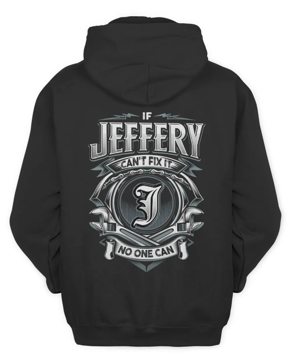 JEFFERY AP81-K4-626 - Personalized Ahmed Quote Apparel “If Ahmed Can't Fix It, No One Can” - Unisex Hoodie - Black