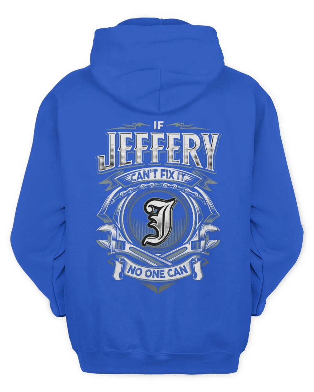 JEFFERY AP81-K4-626 - Personalized Ahmed Quote Apparel “If Ahmed Can't Fix It, No One Can” - Unisex Hoodie - Royal