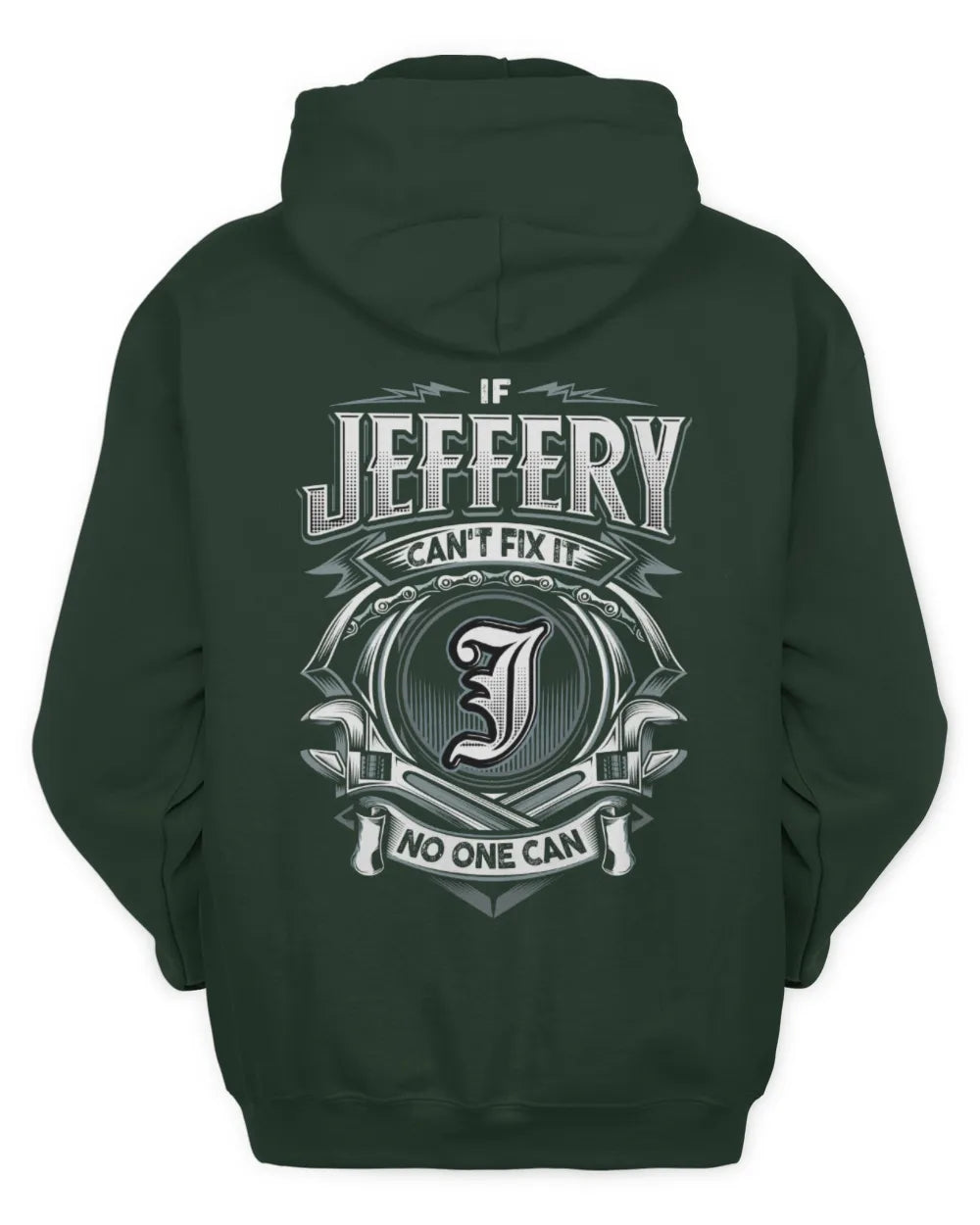 JEFFERY AP81-K4-626 - Personalized Ahmed Quote Apparel “If Ahmed Can't Fix It, No One Can” - Unisex Hoodie - Forest Green