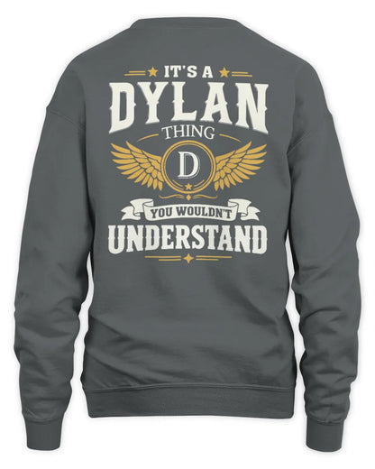 DYLAN KT06-M008 It’s a [NAME] Thing – You Wouldn’t Understand | Personalized Vintage T-Shirt - Unisex Sweatshirt - Charcoal