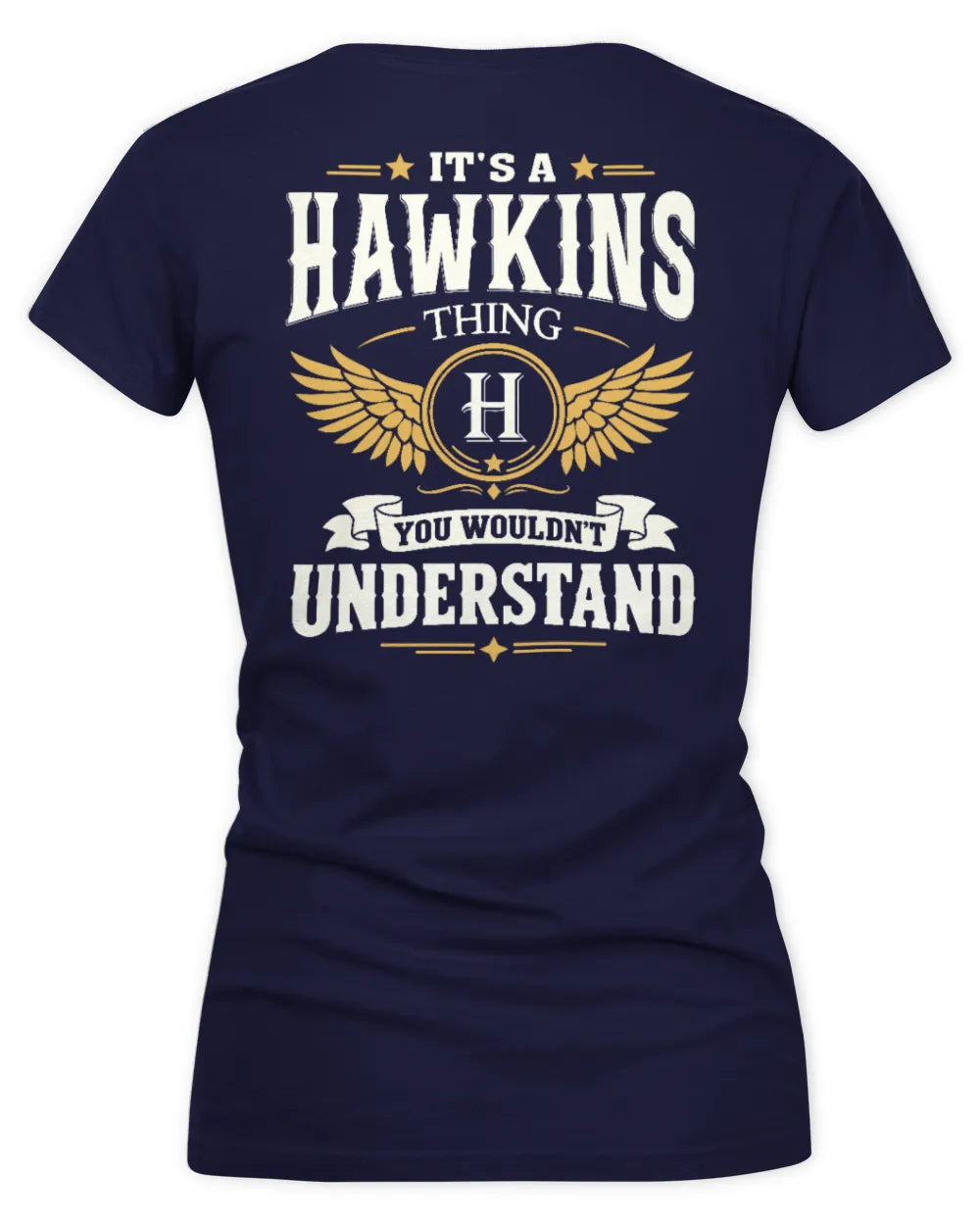 HAWKINS KT06-M008 It’s a [NAME] Thing – You Wouldn’t Understand | Personalized Vintage T-Shirt - Women's V-Neck T-Shirt - Navy