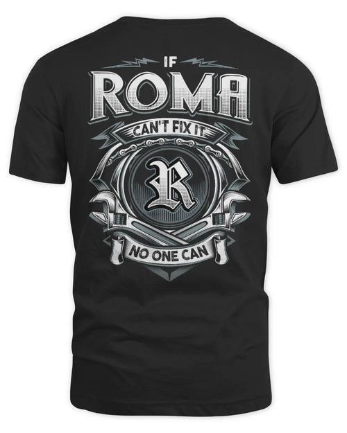 ROMA AP81-K4-626 - Personalized Ahmed Quote Apparel “If Ahmed Can't Fix It, No One Can” - Unisex Standard T-Shirt - Black