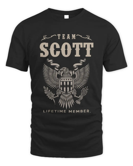 SCOTT TP06-K82 – Personalized Classic Style Apparel “Team NAME Lifetime Member”