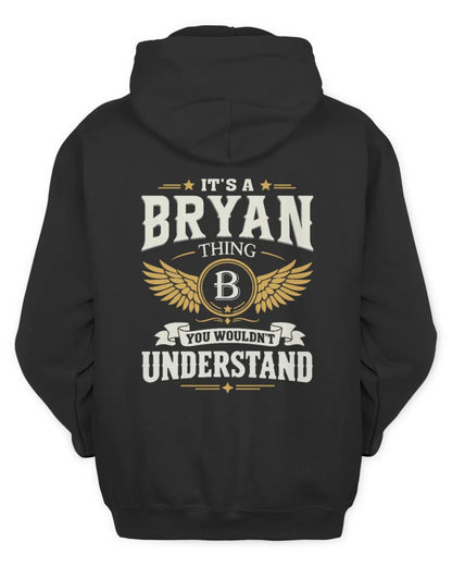 BRYAN KT06-M008 It’s a [NAME] Thing – You Wouldn’t Understand | Personalized Vintage T-Shirt - Unisex Hoodie - Black
