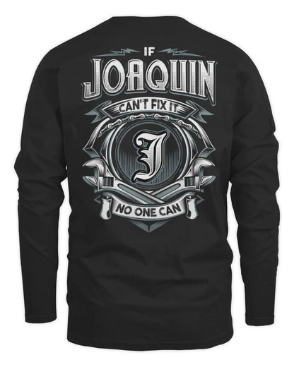 JOAQUIN AP81-K4-626 - Personalized Ahmed Quote Apparel “If Ahmed Can't Fix It, No One Can” - Men's Long Sleeved T-Shirt - Black