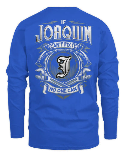 JOAQUIN AP81-K4-626 - Personalized Ahmed Quote Apparel “If Ahmed Can't Fix It, No One Can” - Men's Long Sleeved T-Shirt - Royal