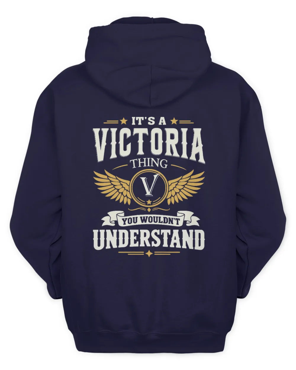 VICTORIA KT06-M008 It’s a [NAME] Thing – You Wouldn’t Understand | Personalized Vintage T-Shirt - Unisex Hoodie - Navy
