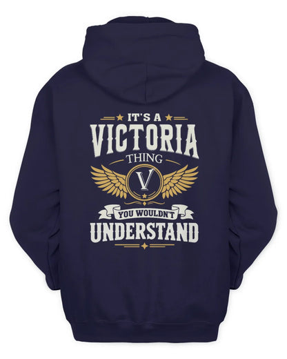VICTORIA KT06-M008 It’s a [NAME] Thing – You Wouldn’t Understand | Personalized Vintage T-Shirt - Unisex Hoodie - Navy