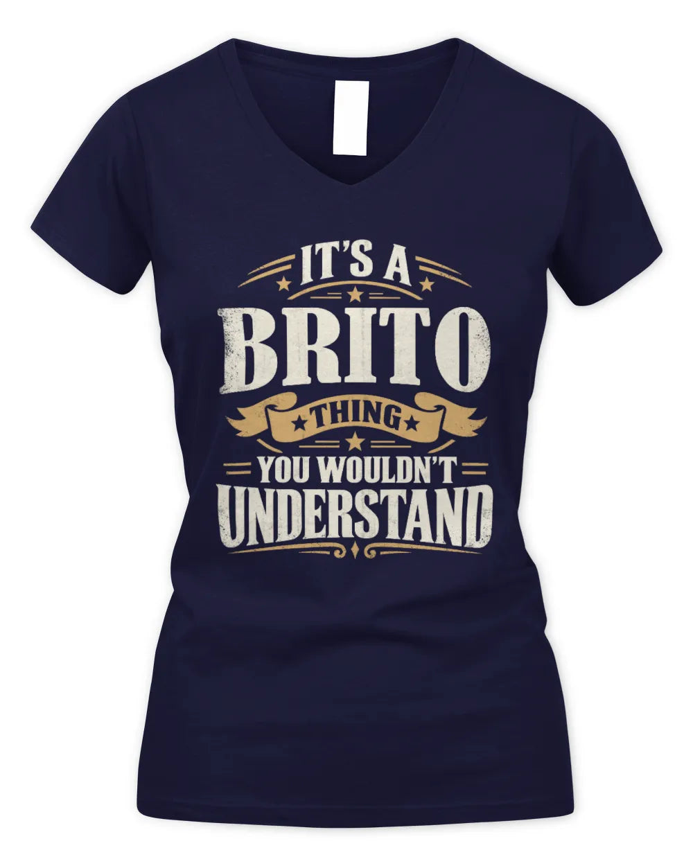 BRITO P08 TH51 - Personalized “It’s a/an [NAME] Thing – You Wouldn’t Understand” Shirt - Women's V-Neck T-Shirt - Navy