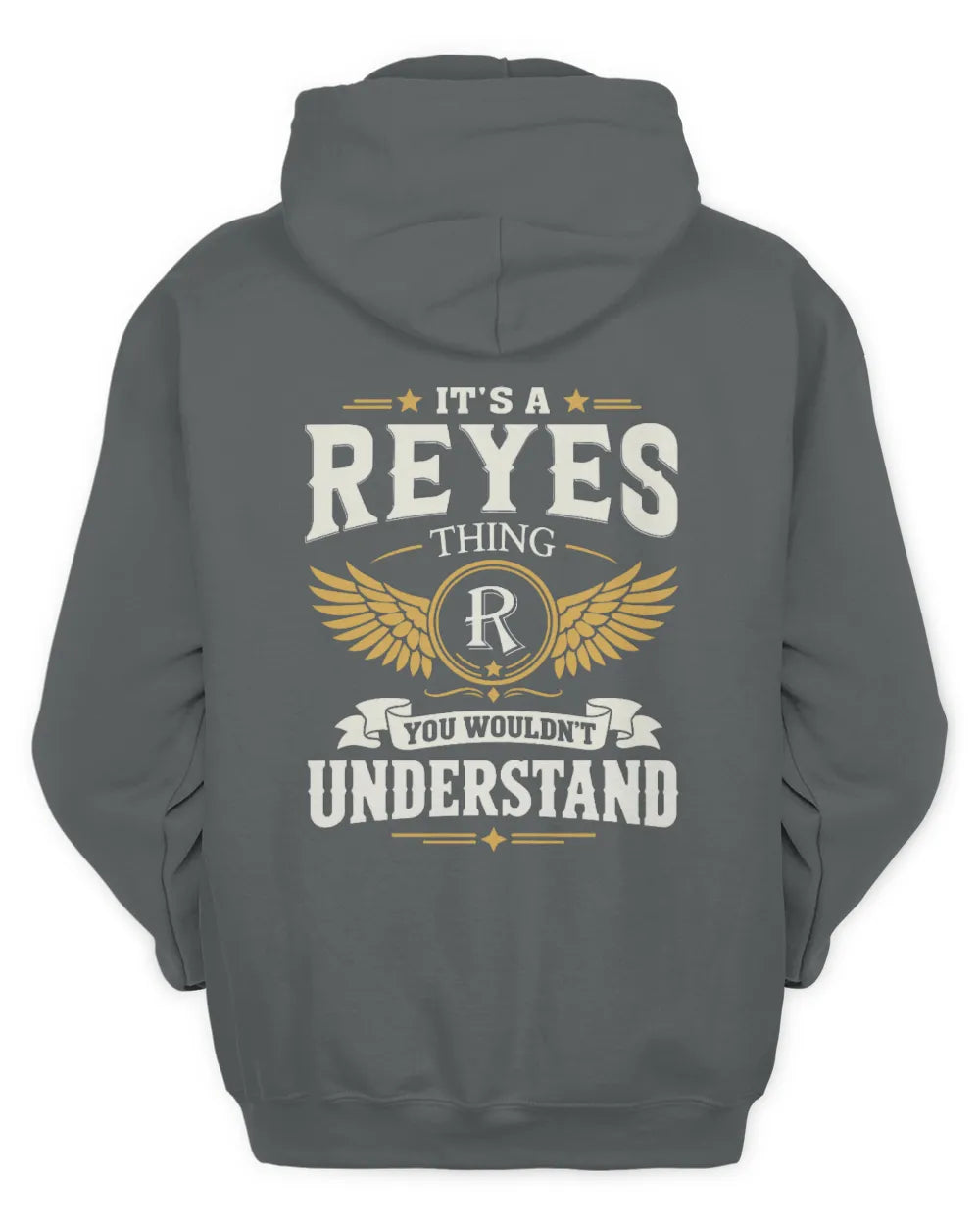 REYES KT06-M008 It’s a [NAME] Thing – You Wouldn’t Understand | Personalized Vintage T-Shirt - Unisex Hoodie - Charcoal