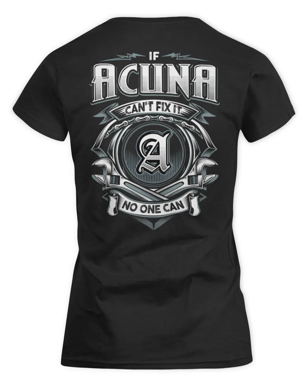 ACUNA AP81-K4-626 - Personalized Ahmed Quote Apparel “If Ahmed Can't Fix It, No One Can” - Women's Standard T-Shirt - Black