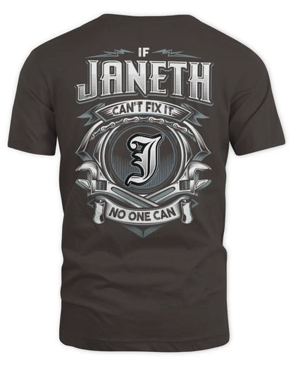 JANETH AP81-K4-626 - Personalized Ahmed Quote Apparel “If Ahmed Can't Fix It, No One Can” - Unisex Standard T-Shirt - Dark Chocolate