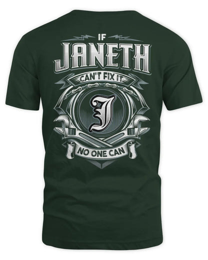 JANETH AP81-K4-626 - Personalized Ahmed Quote Apparel “If Ahmed Can't Fix It, No One Can” - Unisex Standard T-Shirt - Forest Green