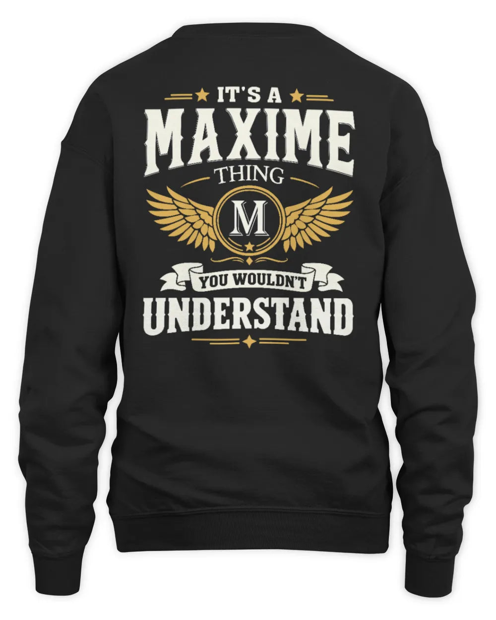 MAXIME KT06-M008 It’s a [NAME] Thing – You Wouldn’t Understand | Personalized Vintage T-Shirt - Unisex Sweatshirt - Black