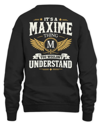 MAXIME KT06-M008 It’s a [NAME] Thing – You Wouldn’t Understand | Personalized Vintage T-Shirt - Unisex Sweatshirt - Black