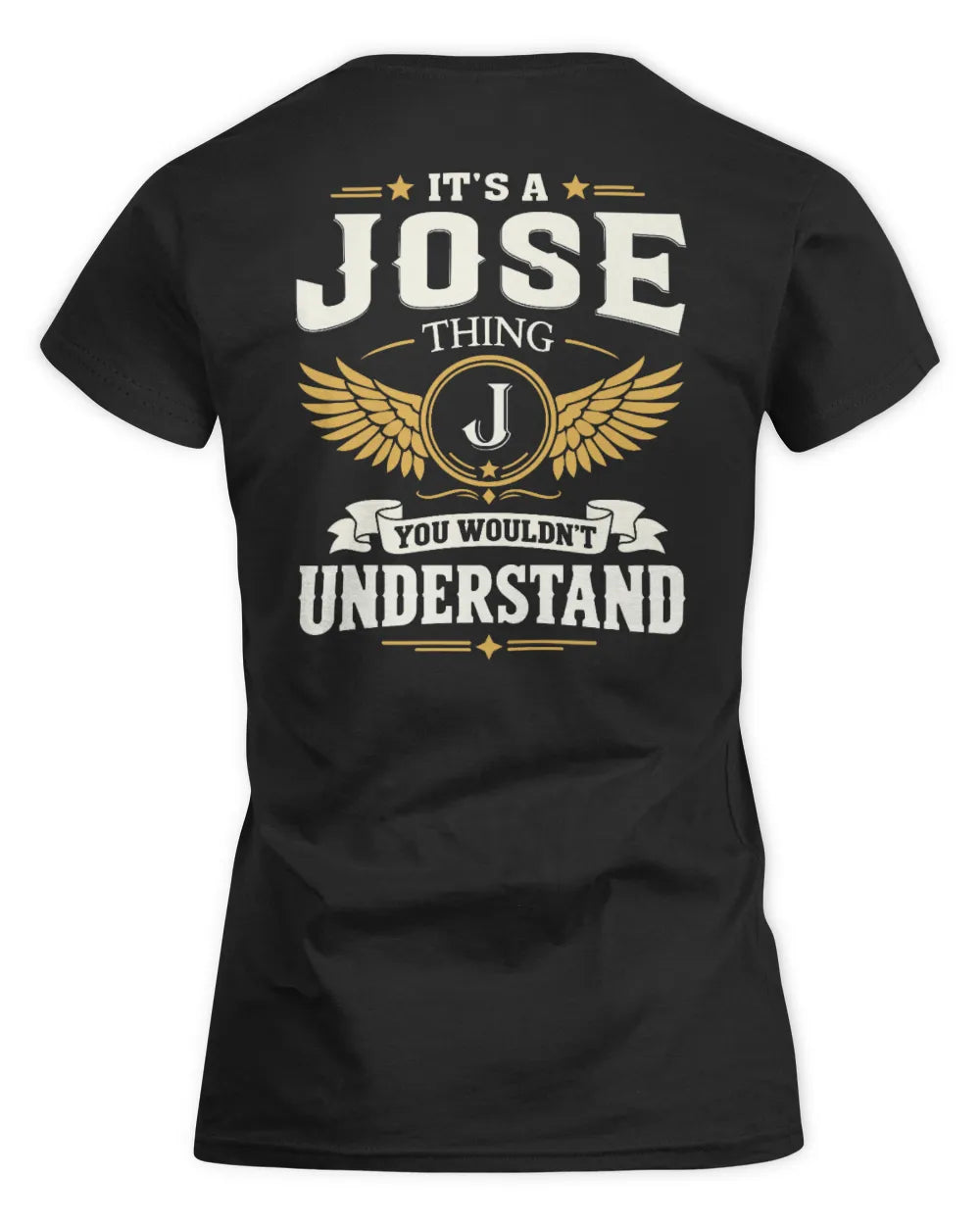 JOSE KT06-M008 It’s a [NAME] Thing – You Wouldn’t Understand | Personalized Vintage T-Shirt - Women's Standard T-Shirt - Black