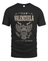 VALENZUELA TP06-K82 – Personalized Classic Style Apparel “Team NAME Lifetime Member” - Unisex Standard T-Shirt - Black