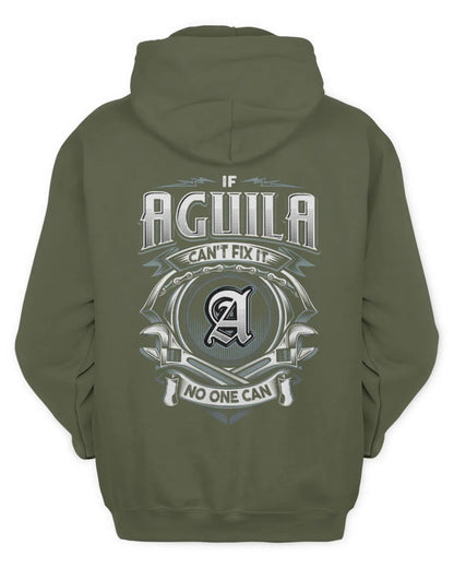 AGUILA AP81-K4-626 - Personalized Ahmed Quote Apparel “If Ahmed Can't Fix It, No One Can” - Unisex Hoodie - Military Green