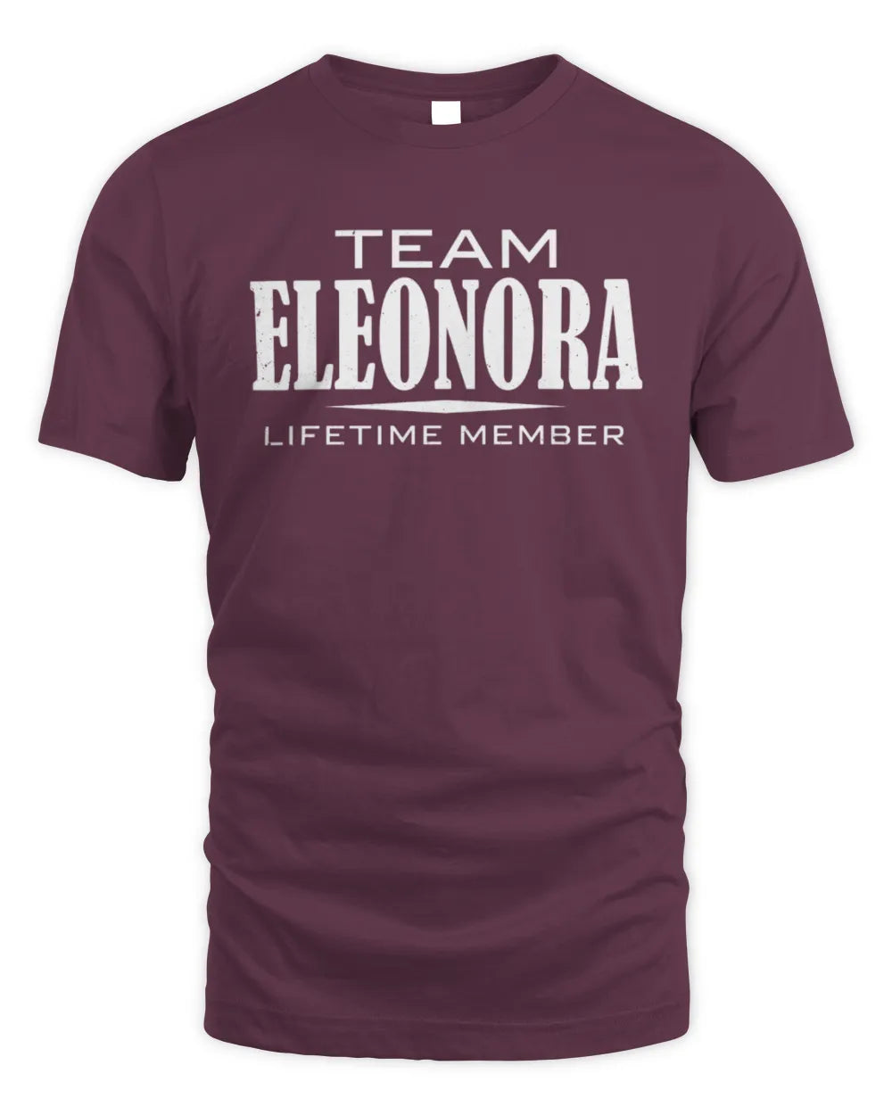 ELEONORA BL62-K4-128 - Personalized “Team NAME Lifetime Member” - Unisex Standard T-Shirt - Maroon