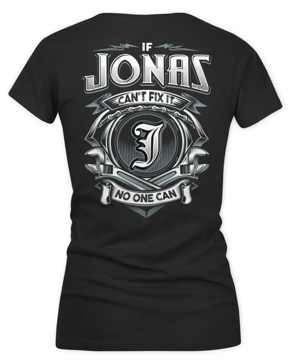 JONAS AP81-K4-626 - Personalized Ahmed Quote Apparel “If Ahmed Can't Fix It, No One Can” - Women's V-Neck T-Shirt - Black