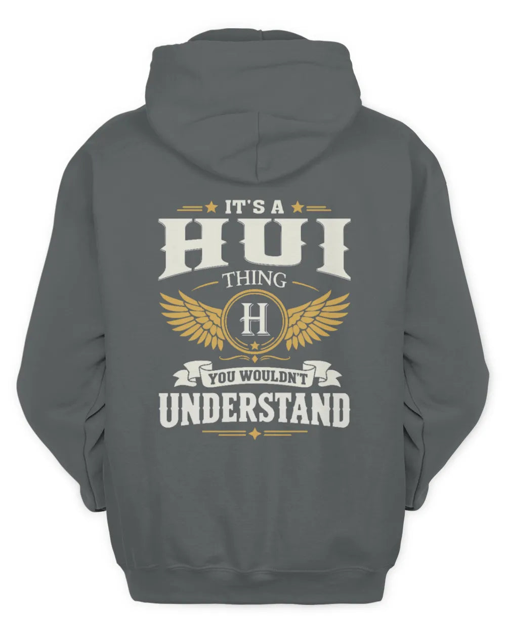 HUI KT06-M008 It’s a [NAME] Thing – You Wouldn’t Understand | Personalized Vintage T-Shirt - Unisex Hoodie - Charcoal