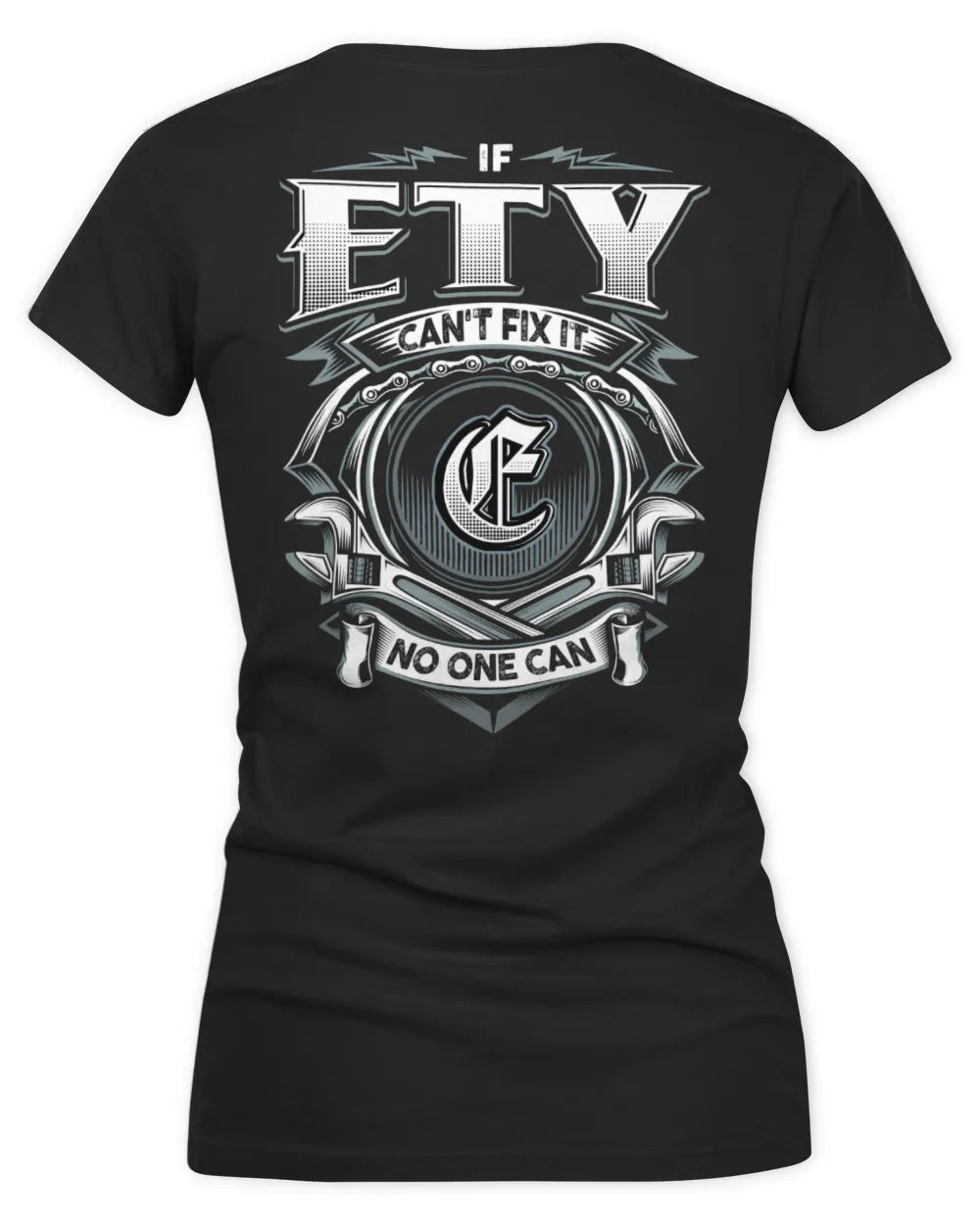 ETY AP81-K4-626 - Personalized Ahmed Quote Apparel “If Ahmed Can't Fix It, No One Can” - Women's V-Neck T-Shirt - Black
