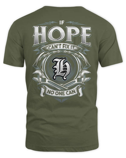 HOPE AP81-K4-626 - Personalized Ahmed Quote Apparel “If Ahmed Can't Fix It, No One Can” - Unisex Standard T-Shirt - Military Green