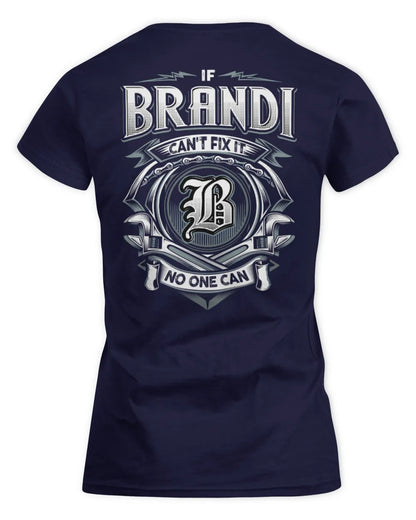 BRANDI AP81-K4-626 - Personalized Ahmed Quote Apparel “If Ahmed Can't Fix It, No One Can” - Women's Standard T-Shirt - Navy