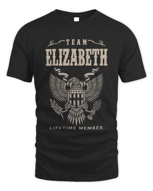ELIZABETH TP06-K82 – Personalized Classic Style Apparel “Team NAME Lifetime Member”