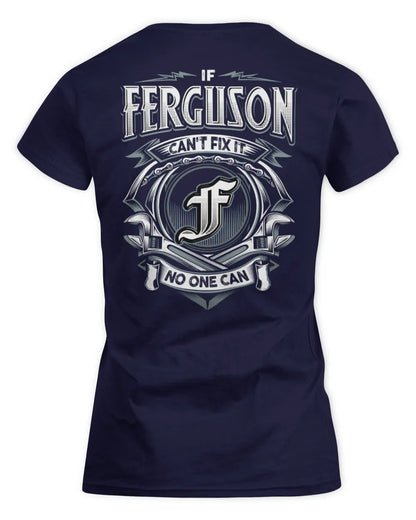 FERGUSON AP81-K4-626 - Personalized Ahmed Quote Apparel “If Ahmed Can't Fix It, No One Can” - Women's Standard T-Shirt - Navy