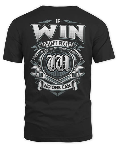 WIN AP81-K4-626 - Personalized Ahmed Quote Apparel “If Ahmed Can't Fix It, No One Can” - Unisex Standard T-Shirt - Black