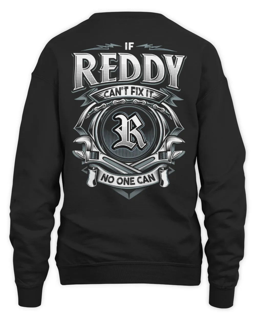 REDDY AP81-K4-626 - Personalized Ahmed Quote Apparel “If Ahmed Can't Fix It, No One Can” - Unisex Sweatshirt - Black