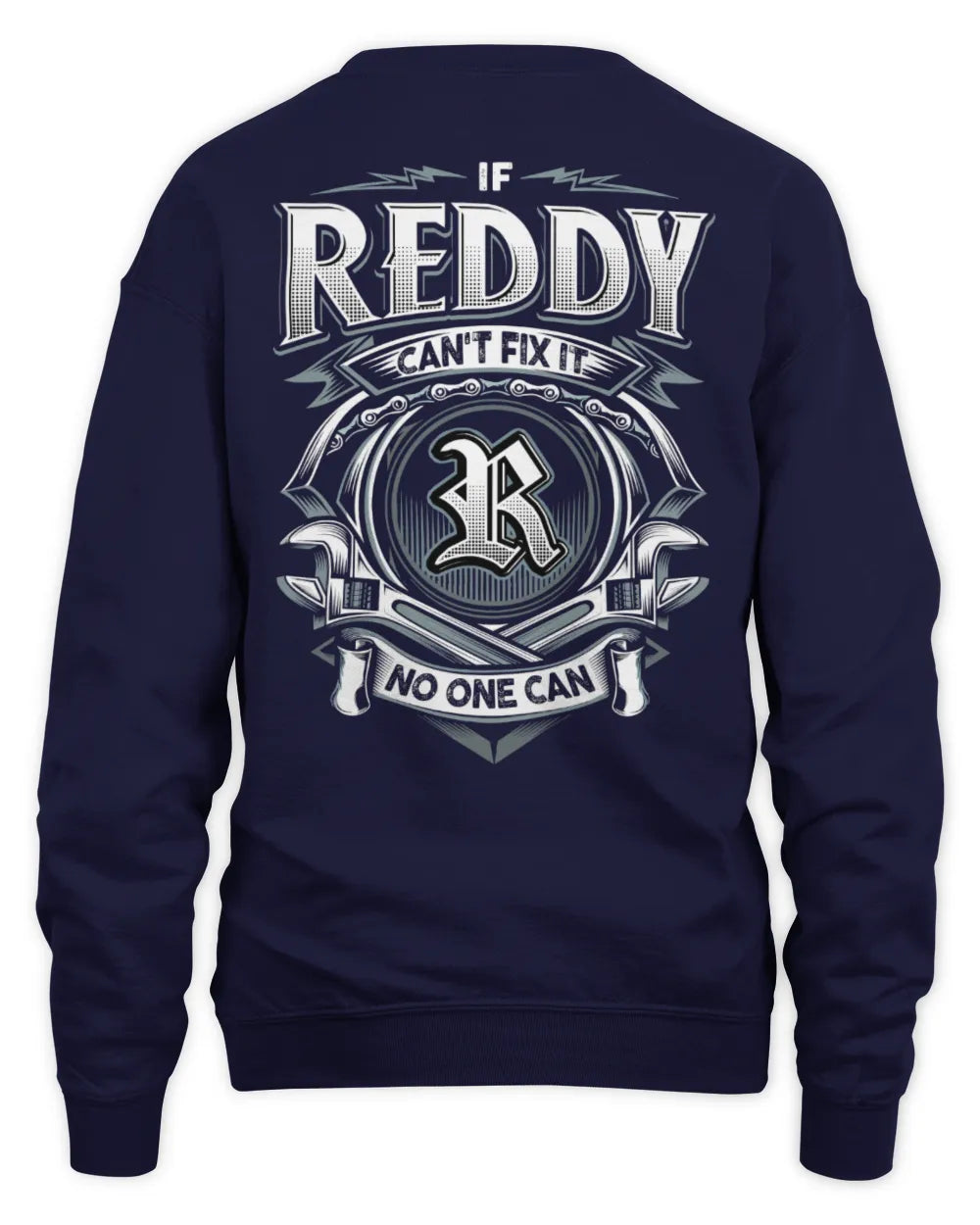 REDDY AP81-K4-626 - Personalized Ahmed Quote Apparel “If Ahmed Can't Fix It, No One Can” - Unisex Sweatshirt - Navy