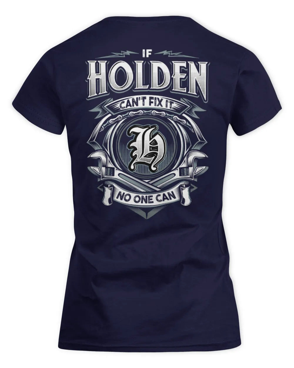 HOLDEN AP81-K4-626 - Personalized Ahmed Quote Apparel “If Ahmed Can't Fix It, No One Can” - Women's Standard T-Shirt - Navy