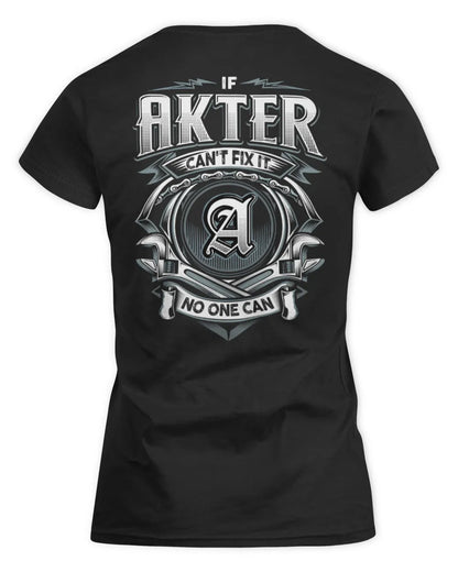 AKTER AP81-K4-626 - Personalized Ahmed Quote Apparel “If Ahmed Can't Fix It, No One Can” - Women's Standard T-Shirt - Black