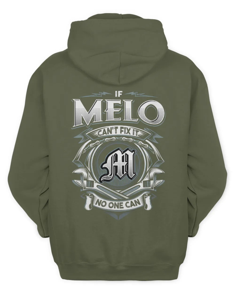 MELO AP81-K4-626 - Personalized Ahmed Quote Apparel “If Ahmed Can't Fix It, No One Can” - Unisex Hoodie - Military Green