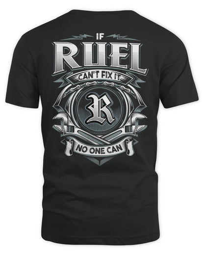 RUEL AP81-K4-626 - Personalized Ahmed Quote Apparel “If Ahmed Can't Fix It, No One Can” - Unisex Standard T-Shirt - Black
