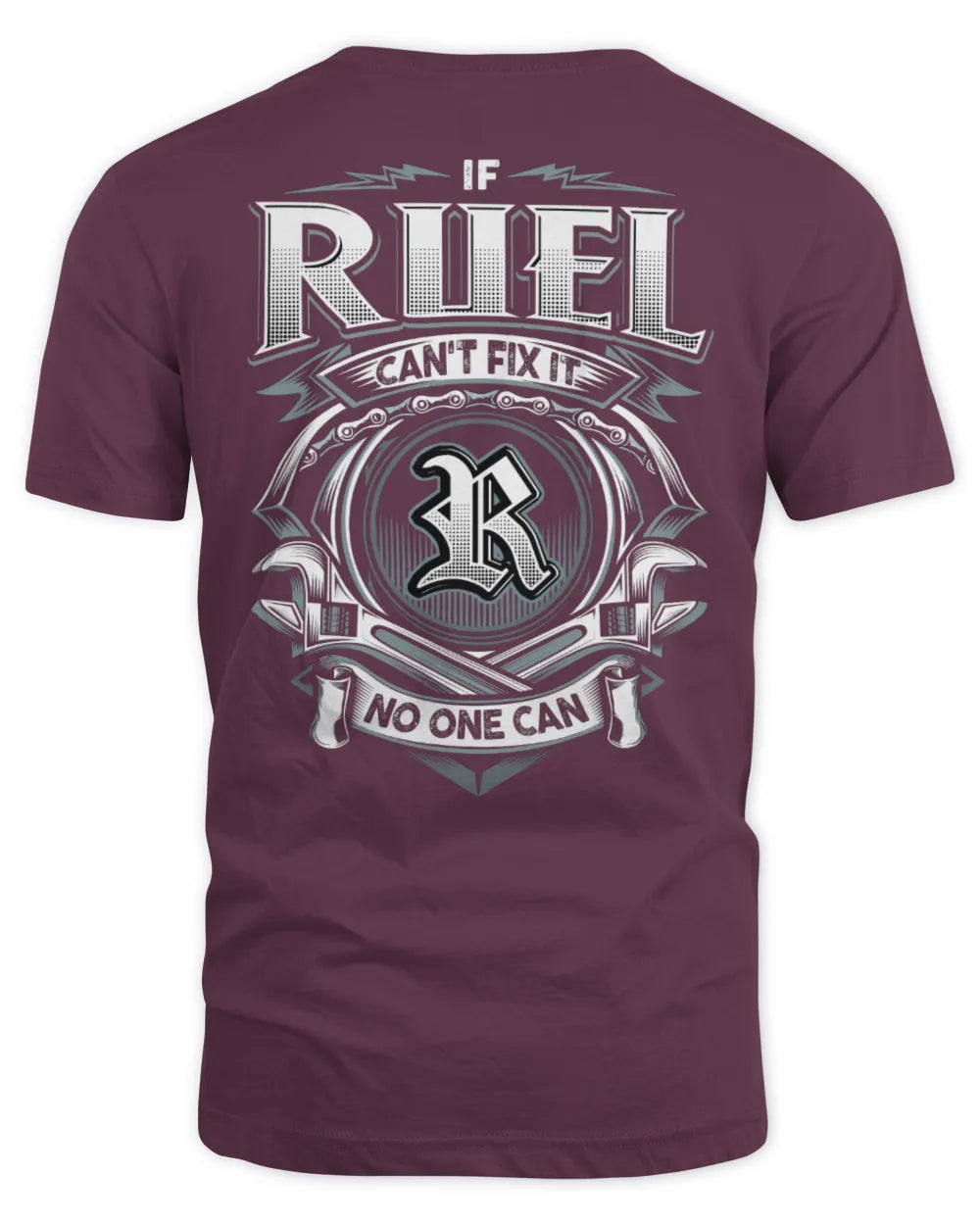 RUEL AP81-K4-626 - Personalized Ahmed Quote Apparel “If Ahmed Can't Fix It, No One Can” - Unisex Standard T-Shirt - Maroon