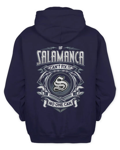 SALAMANCA AP81-K4-626 - Personalized Ahmed Quote Apparel “If Ahmed Can't Fix It, No One Can” - Unisex Hoodie - Navy
