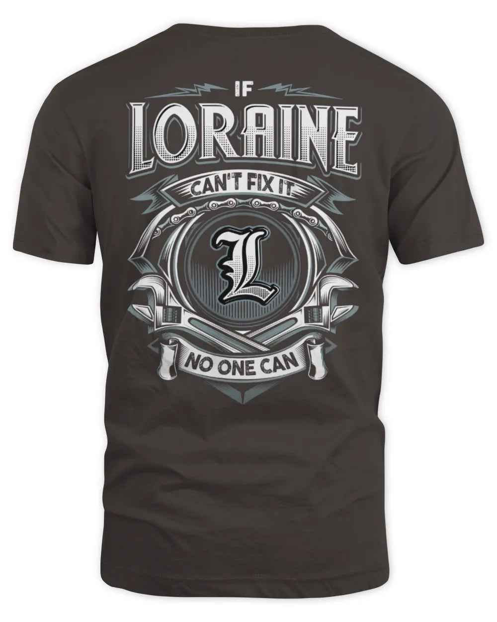 LORAINE AP81-K4-626 - Personalized Ahmed Quote Apparel “If Ahmed Can't Fix It, No One Can” - Unisex Standard T-Shirt - Dark Chocolate