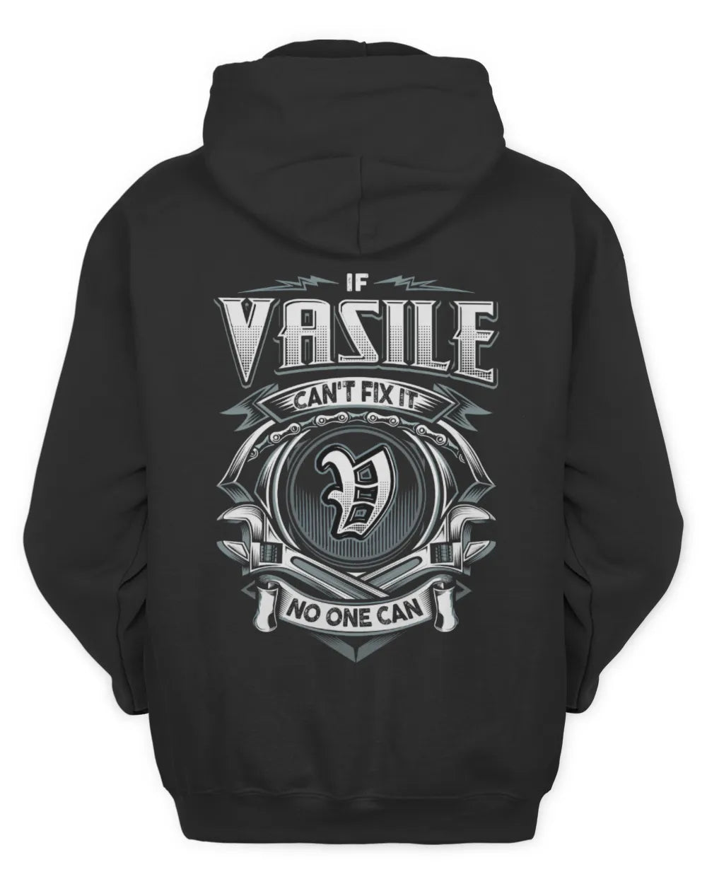 VASILE AP81-K4-626 - Personalized Ahmed Quote Apparel “If Ahmed Can't Fix It, No One Can” - Unisex Hoodie - Black